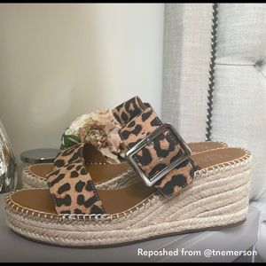 Franco Sarto Leopard Wedges